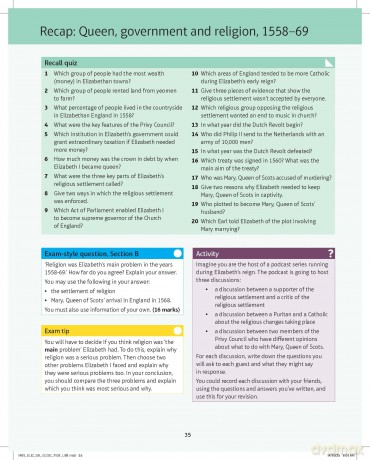 Edexcel GCSE (9-1) History Early Elizabethan England, 1558-1588 2nd edition - Georgina Blair [KSIĄŻKA]