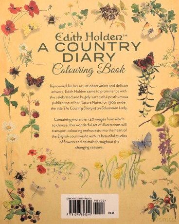 Edith Holden: A Country Diary Colouring Book (Arcturus Classic Nature Colouring) - Edith Holden [KSIĄŻKA]