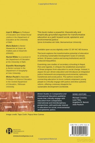 Education as and for Justice in the Global South: Case Studies from Nepal, Perú and Uganda (Bristol Studies in Comparative and International Education) - Lizzi O. Milligan [KSIĄŻKA]