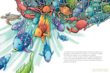 El Pez Arcoíris se escapa de la red: (Spanish Edition) (Rainbow Fish) - Marcus Pfister [KSIĄŻKA]