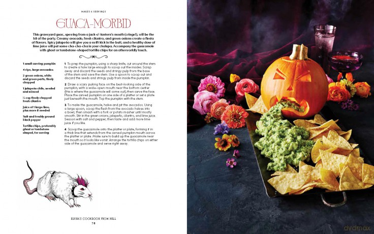 Elvira's Cookbook from Hell: Sexy, Spooky Soirées and Celebrations for Every Occasion - Cassandra Peterson [KSIĄŻKA]