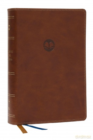Enduring Word Study Bible: Pastoral Commentary from Every Chapter of the Bible (NKJV, Brown Leathersoft, Red Letter, Comfort Print) - Thomas Nelson [KSIĄŻKA]
