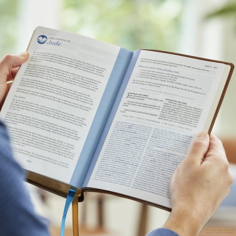Enduring Word Study Bible: Pastoral Commentary from Every Chapter of the Bible (NKJV, Brown Leathersoft, Red Letter, Comfort Print) - Thomas Nelson [KSIĄŻKA]