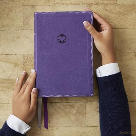 Enduring Word Study Bible: Pastoral Commentary from Every Chapter of the Bible (NKJV, Purple Leathersoft, Red Letter, Comfort Print, Thumb Indexed) - Thomas Nelson [KSIĄŻKA]