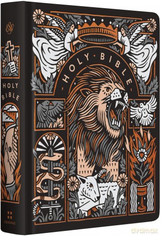 ESV Journaling Study Bible, Artist Series (Hardcover, Joshua Noom, The Lion and the Lamb): English Standard Version, Cloth Over Board, Joshua Noom, The Lion and the Lamb - Esv [KSIĄŻKA]