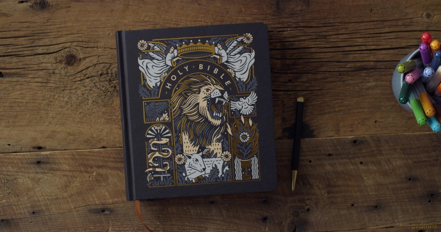 ESV Journaling Study Bible, Artist Series (Hardcover, Joshua Noom, The Lion and the Lamb): English Standard Version, Cloth Over Board, Joshua Noom, The Lion and the Lamb - Esv [KSIĄŻKA]