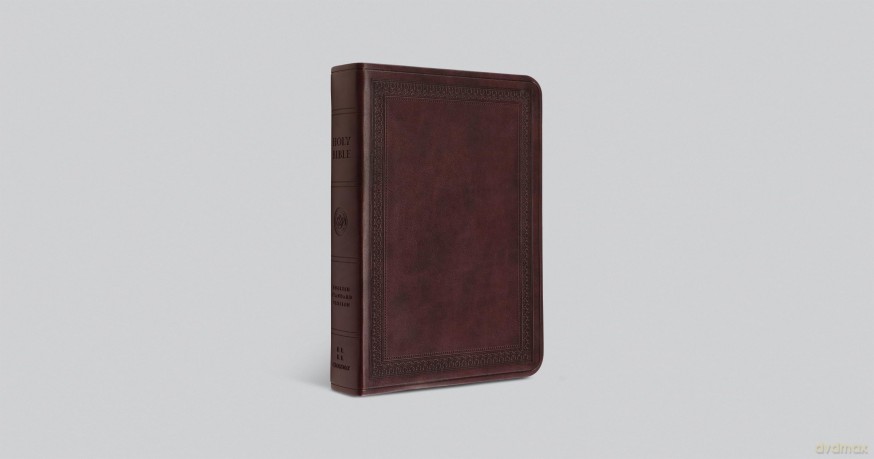 ESV Value Large Print Compact Bible (TruTone, Mahogany, Border Design) - Esv [KSIĄŻKA]