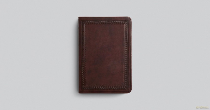 ESV Value Large Print Compact Bible (TruTone, Mahogany, Border Design) - Esv [KSIĄŻKA]