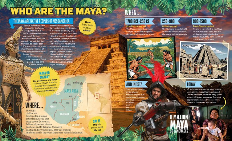 Factology: The Maya: Open Up a World of Information! - Factology [KSIĄŻKA]