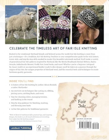 Fair Isle Knitting Tradition: Shetland Heritage Patterns for Stunning Sweaters, Hats, Socks, and Gloves - Alison Rendall [KSIĄŻKA]