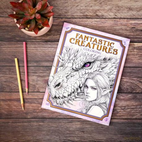 Fantastic Creatures Coloring - Editors of Thunder Bay Press [KSIĄŻKA]