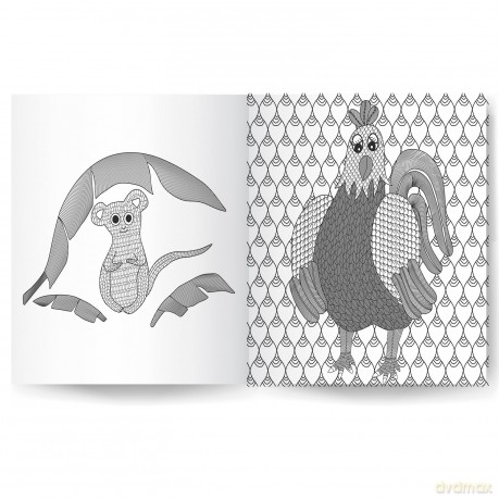 Feathers and Furs Mindful Colouring: 2 (Colour Me Calm) - Japani Shyam [KSIĄŻKA]