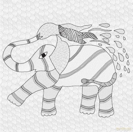 Feathers and Furs Mindful Colouring: 2 (Colour Me Calm) - Japani Shyam [KSIĄŻKA]