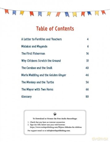 Filipino Folktales for Children: Stories of Wisdom and Wonder in English and Tagalog (Free Online Audio Recordings and Bilingual Text) - Zarah C. Gagatiga [KSIĄŻKA]
