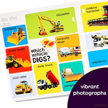 First 101 Things That Go Words: Oversized Lift-the-Flap Board Book with 101 Vehicle Words, Colorful Photos and Interactive Learning Fun for Babies and Toddlers (Highlights First 101 Words) - Highlights [KSIĄŻKA]