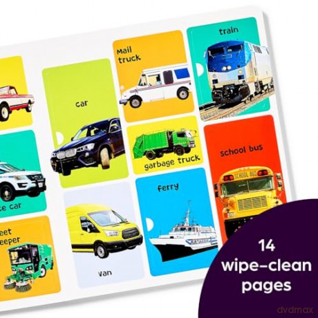 First 101 Things That Go Words: Oversized Lift-the-Flap Board Book with 101 Vehicle Words, Colorful Photos and Interactive Learning Fun for Babies and Toddlers (Highlights First 101 Words) - Highlights [KSIĄŻKA]