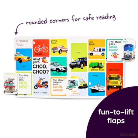 First 101 Things That Go Words: Oversized Lift-the-Flap Board Book with 101 Vehicle Words, Colorful Photos and Interactive Learning Fun for Babies and Toddlers (Highlights First 101 Words) - Highlights [KSIĄŻKA]