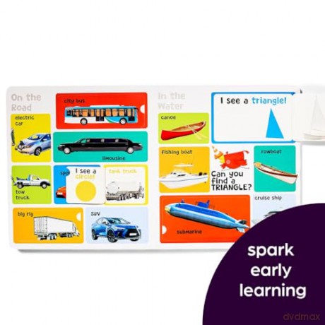 First 101 Things That Go Words: Oversized Lift-the-Flap Board Book with 101 Vehicle Words, Colorful Photos and Interactive Learning Fun for Babies and Toddlers (Highlights First 101 Words) - Highlights [KSIĄŻKA]