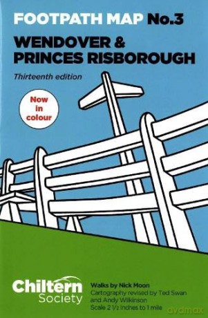 Footpath Map No. 3 Wendover and Princes Risborough: Thirteenth Edition - In Colour (Chiltern Society Footpath Maps) - Nick Moon [KSIĄŻKA]