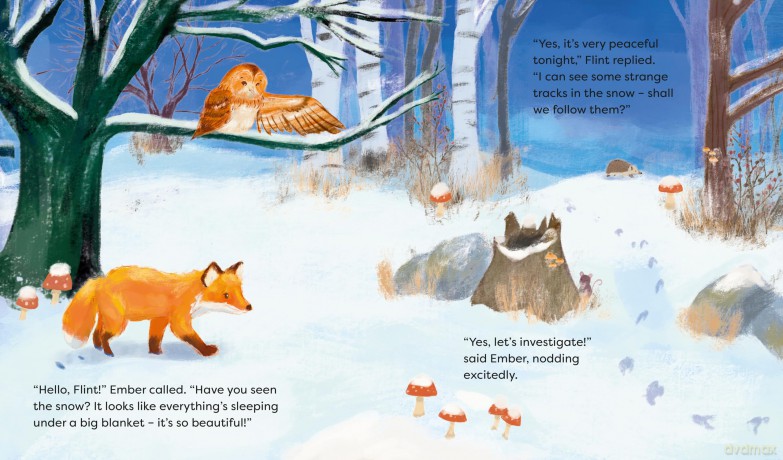 Fox and Owl's Winter Adventure (Animal Friends Through the Seasons) - Jackie Lui [KSIĄŻKA]