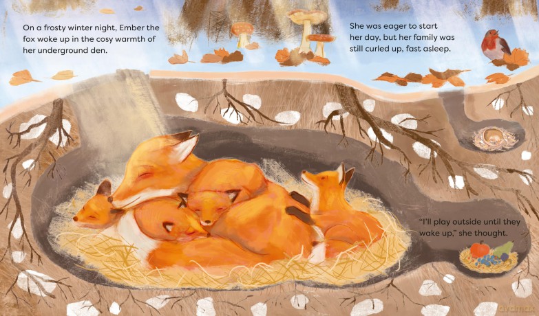 Fox and Owl's Winter Adventure (Animal Friends Through the Seasons) - Jackie Lui [KSIĄŻKA]
