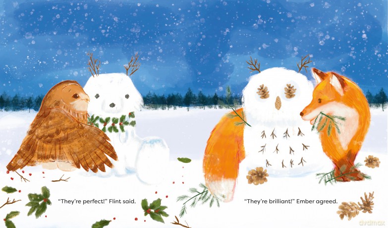 Fox and Owl's Winter Adventure (Animal Friends Through the Seasons) - Jackie Lui [KSIĄŻKA]