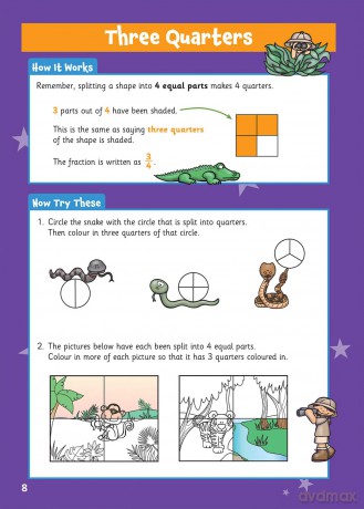 Fractions Activity Book for Ages 5-7 (CGP KS1 Activity Books and Cards) - CGP Books [KSIĄŻKA]