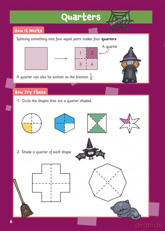 Fractions Activity Book for Ages 5-7 (CGP KS1 Activity Books and Cards) - CGP Books [KSIĄŻKA]