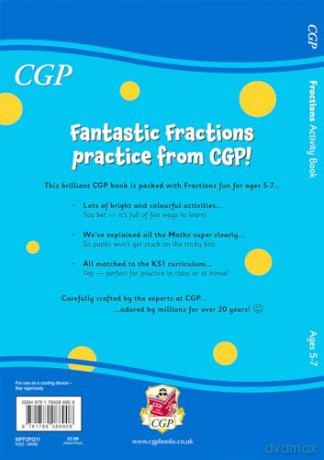 Fractions Activity Book for Ages 5-7 (CGP KS1 Activity Books and Cards) - CGP Books [KSIĄŻKA]