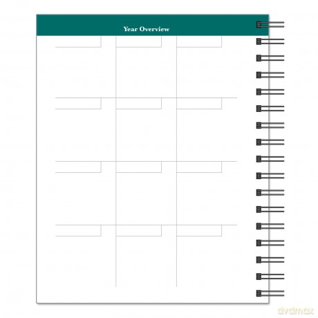 FranklinCovey - Undated Planner | Weekly - Wire-Bound Planner (7" x 8.5" X 1") [KSIĄŻKA]