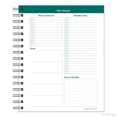 FranklinCovey - Undated Planner | Weekly - Wire-Bound Planner (7" x 8.5" X 1") [KSIĄŻKA]