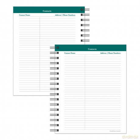 FranklinCovey - Undated Planner | Weekly - Wire-Bound Planner (7" x 8.5" X 1") [KSIĄŻKA]
