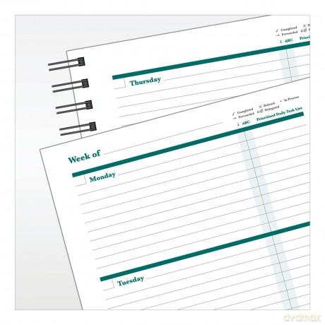 FranklinCovey - Undated Planner | Weekly - Wire-Bound Planner (7" x 8.5" X 1") [KSIĄŻKA]