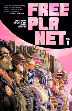 Free Planet Volume 1: A Romantic, Geopolitical Space Opera Graphic Novel - Aubrey Sitterson [KSIĄŻKA]