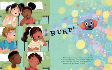 From BAM! to BURP!: A Carbon Atom's Never-Ending Journey Through Space and Time and YOU - Melissa Stewart [KSIĄŻKA]