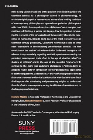 Gadamer on Art and Aesthetic Experience: Rethinking Hermeneutical Aesthetics Today (SUNY series in Contemporary Continental Philosophy) - Stefano Marino [KSIĄŻKA]