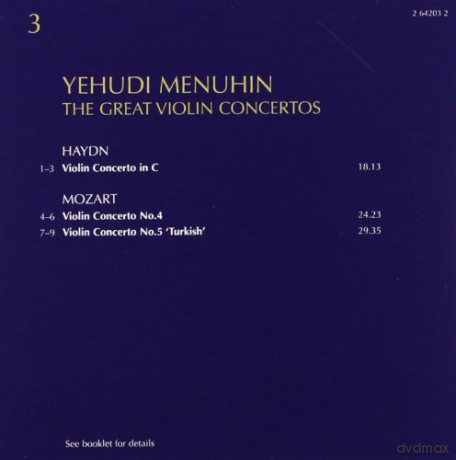 Yehudi Menuhin: The Great Violin Concertos-10th Anniv [10CD]