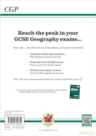 GCSE Geography AQA Exam Practice Workbook (includes answers): for the 2026 and 2027 exams (CGP AQA GCSE Geography) - CGP Books [KSIĄŻKA]