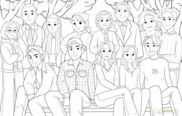 Gilmore Girls: The Official Coloring Book - Scholastic [KSIĄŻKA]