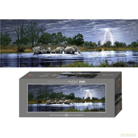 Heye 2000 elementów Herd Of Elephants E.Humboldt [PUZZLE]