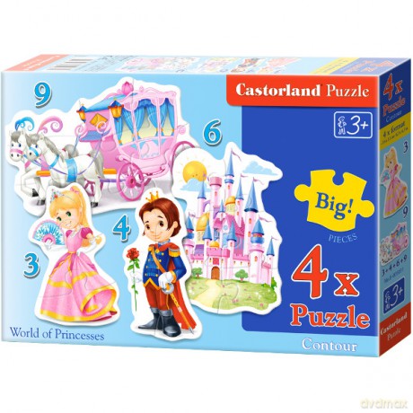 Castor 39 elementów Księżniczki [PUZZLE]