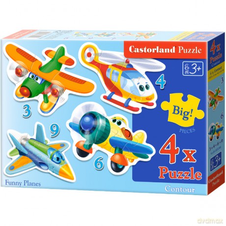 Castor 39 elementów Samoloty [PUZZLE]