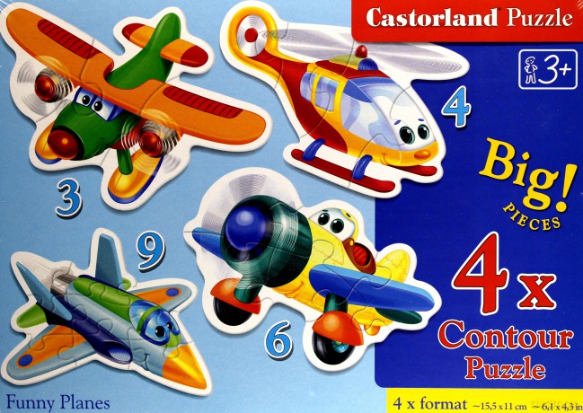 Castor 39 elementów Samoloty [PUZZLE]