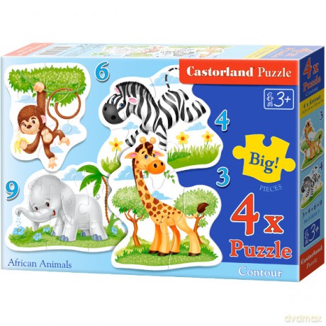 Castor 39 elementów Zwierzęta Afryki [PUZZLE]