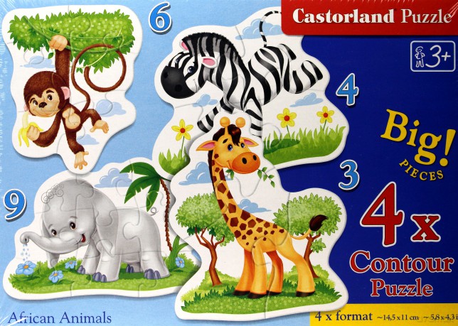 Castor 39 elementów Zwierzęta Afryki [PUZZLE]