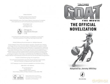 GOAT: The Official Novelization - Jeremy Whitley [KSIĄŻKA]