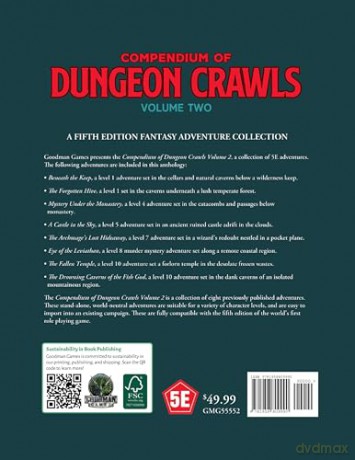 Goodman Games 5E Compendium of Dungeon Crawls Volume 2 - Chris Doyle [KSIĄŻKA]