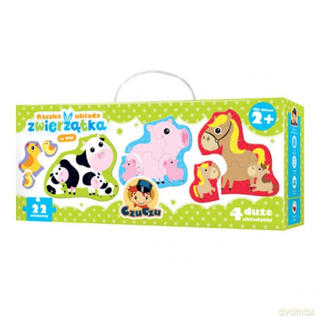 Czuczu Rączka Układa Zwierzątka [PUZZLE]