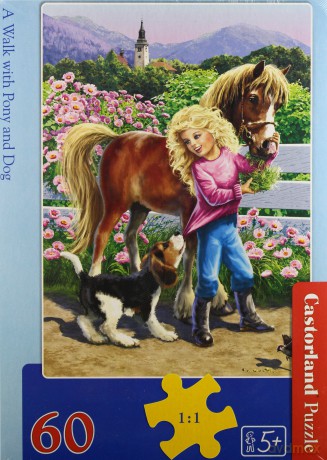 Castor 60 elementów Spacer Z Kucem I Psem [PUZZLE]