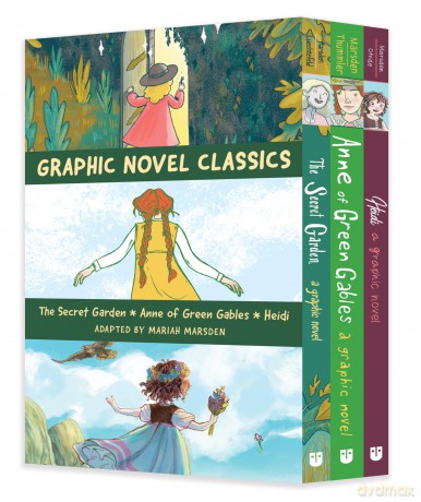 Graphic Novel Classics: The Secret Garden, Anne of Green Gables, and Heidi - Mariah Marsden [KSIĄŻKA]